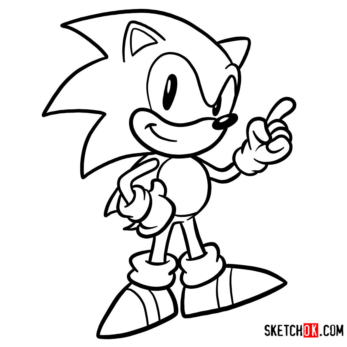 Sonic Drawing Realistic