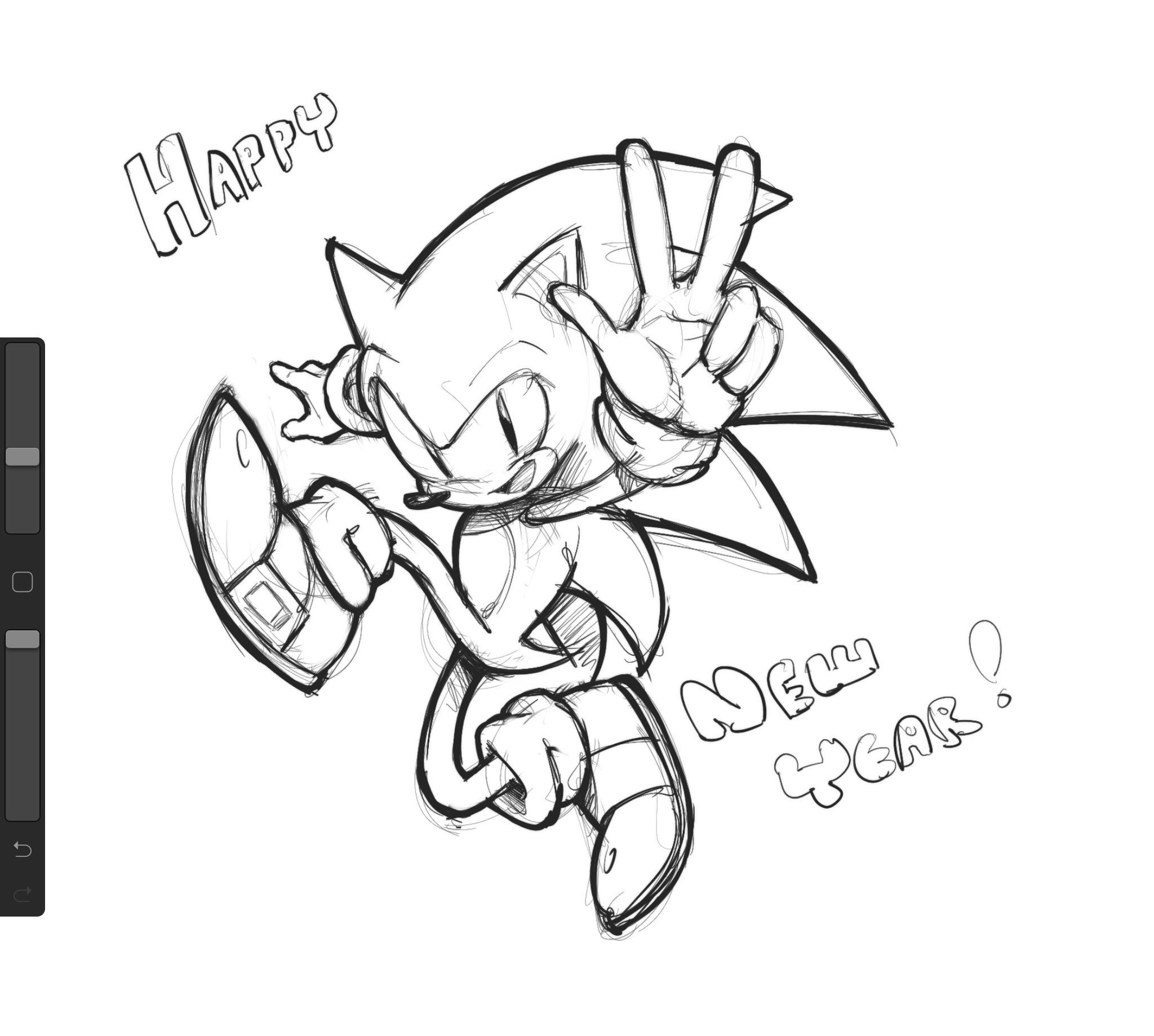 Sonic Drawing Sketch