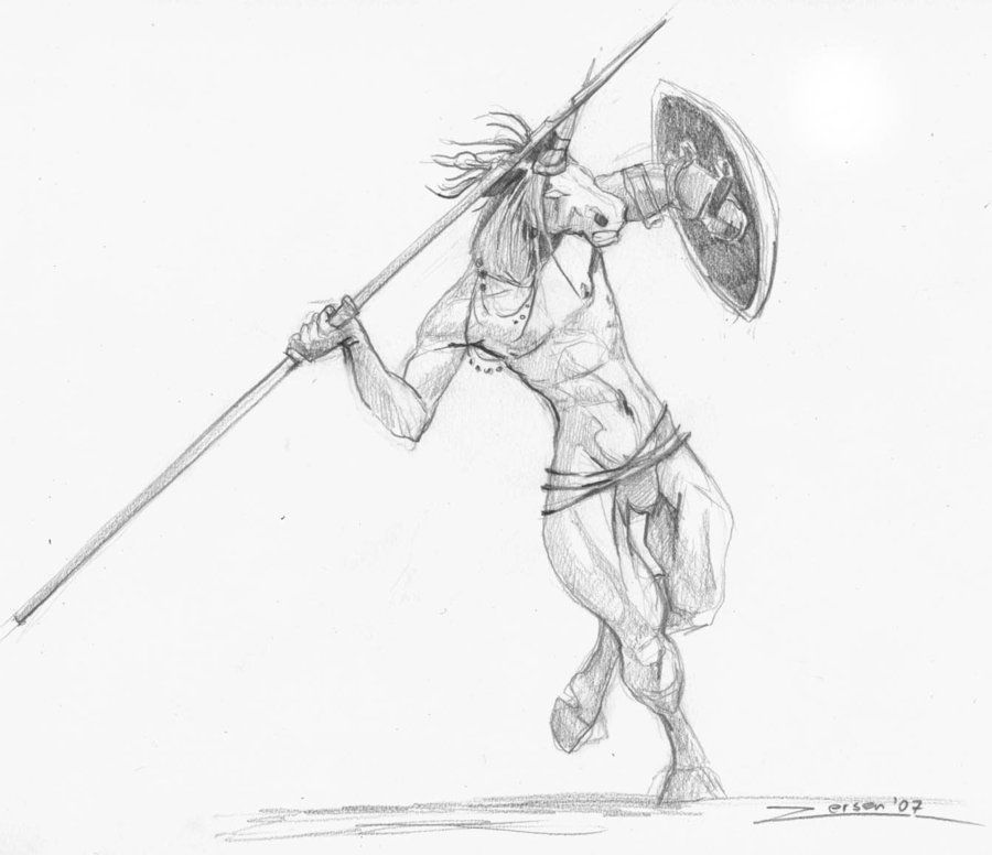 Spear Drawing Amazing