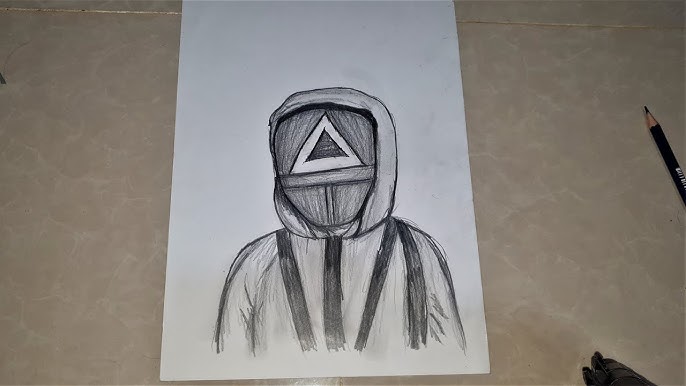 Squid Game Mask Drawing Image