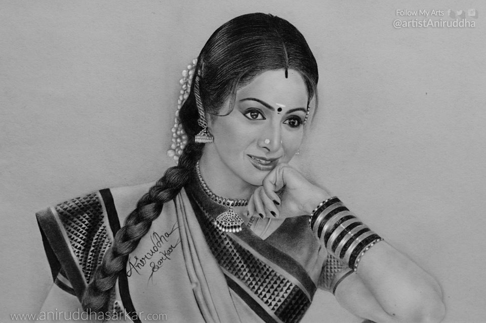 Sridevi Drawing Photo