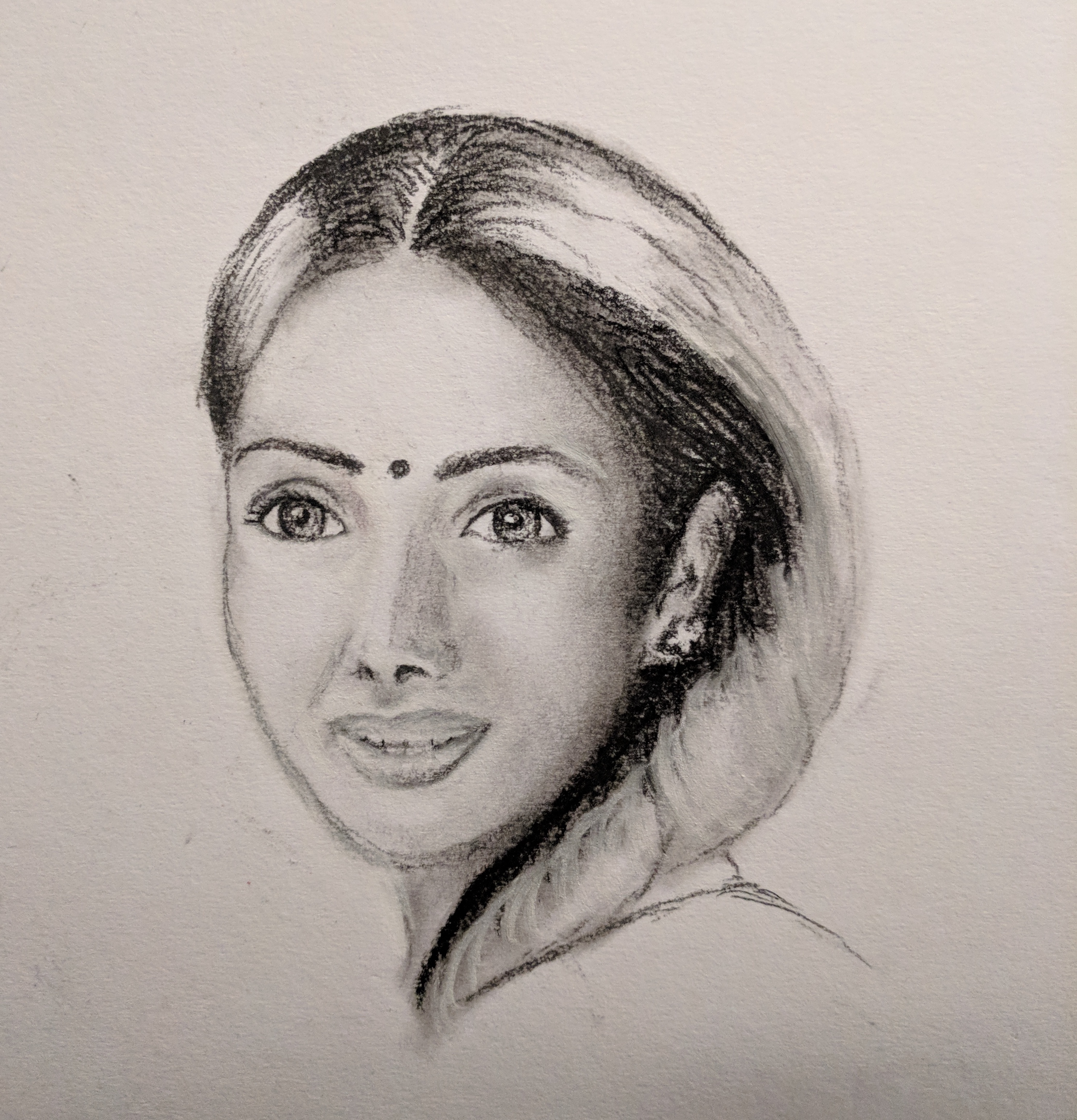Sridevi Drawing Sketch