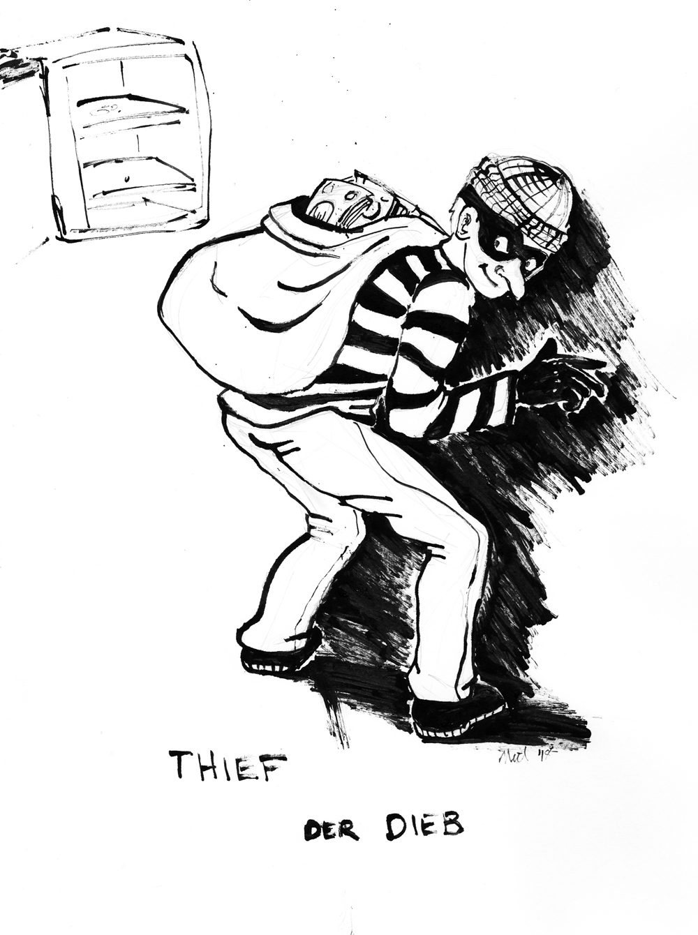Thief Drawing Photo