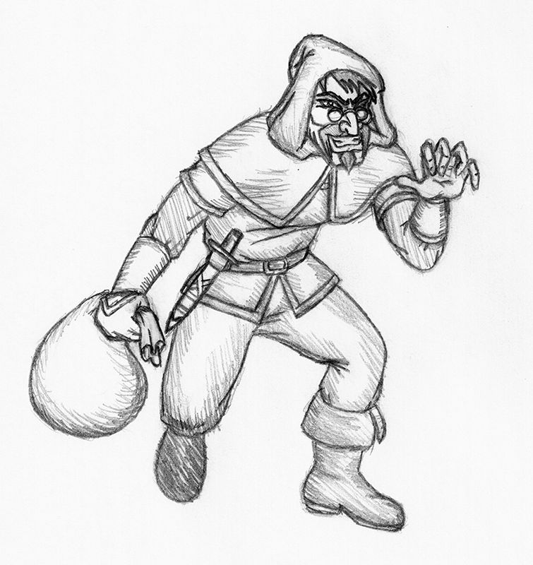 Thief Drawing Sketch