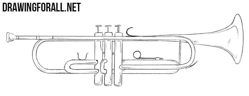 Trumpet Drawing Image