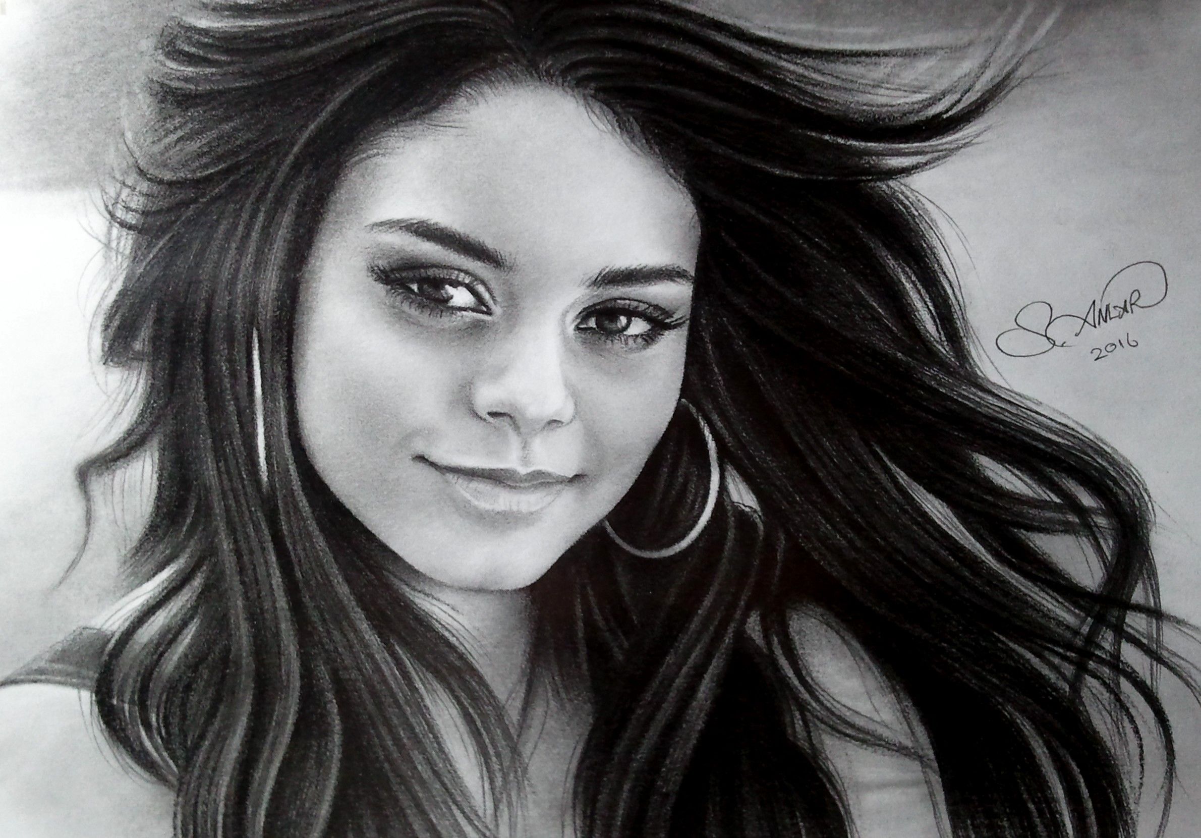 Vanessa Hudgens Drawing Pictures