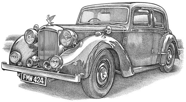 Vintage Car Drawing Pictures