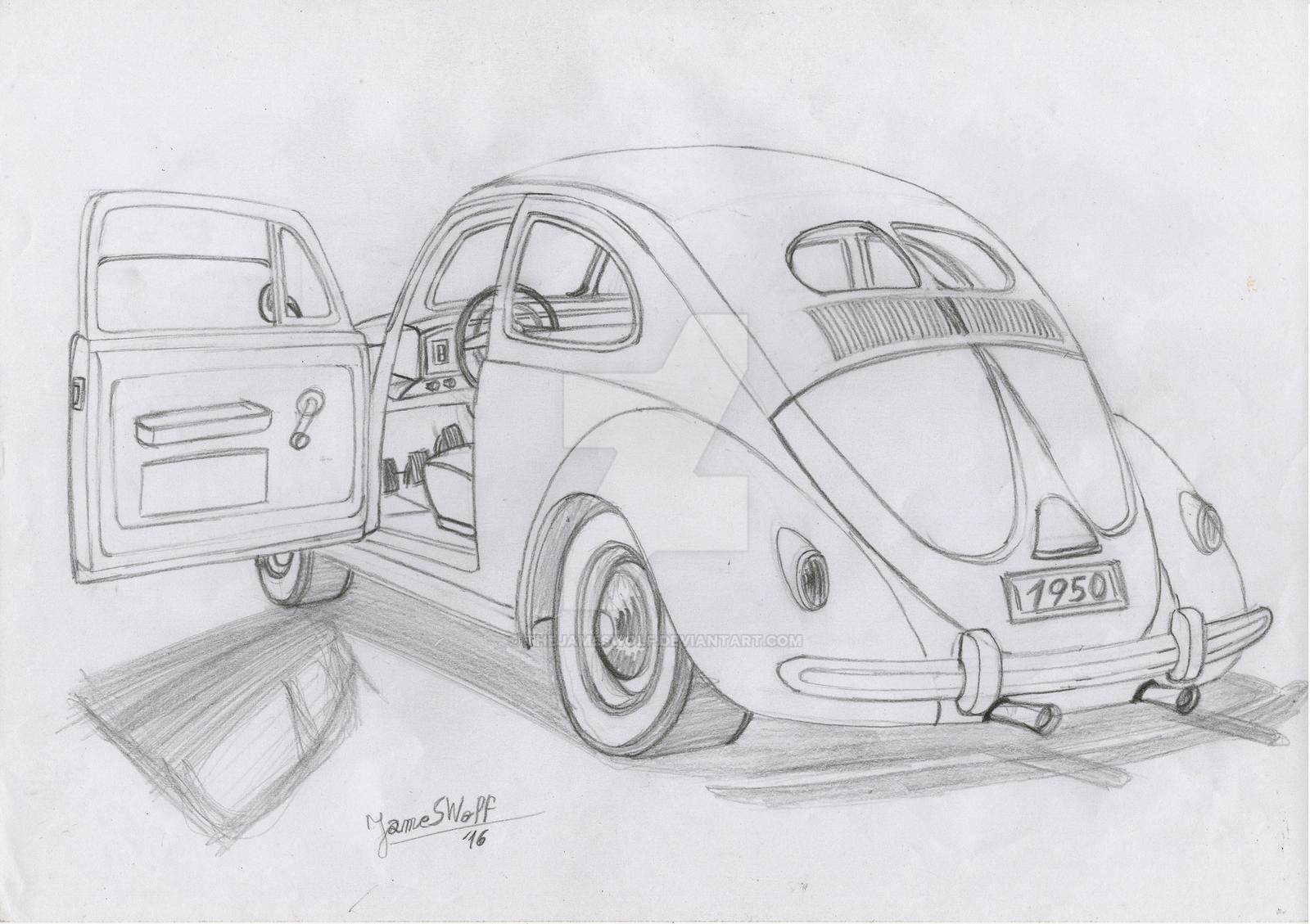 Volkswagen Drawing High-Quality