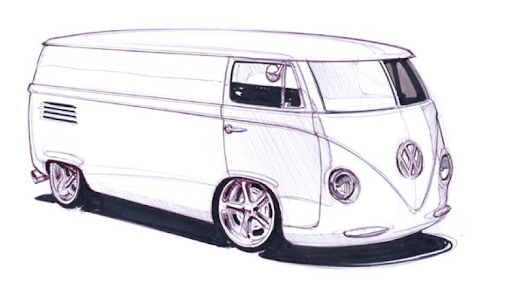 Volkswagen Drawing Image