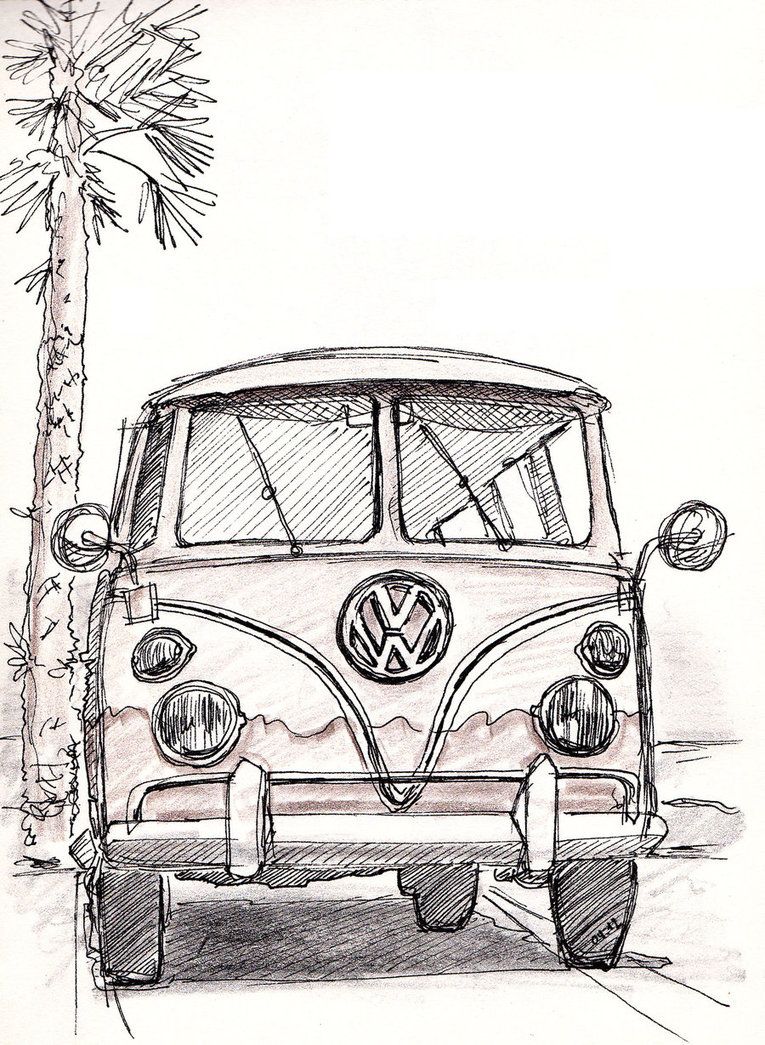 Volkswagen Drawing Pic