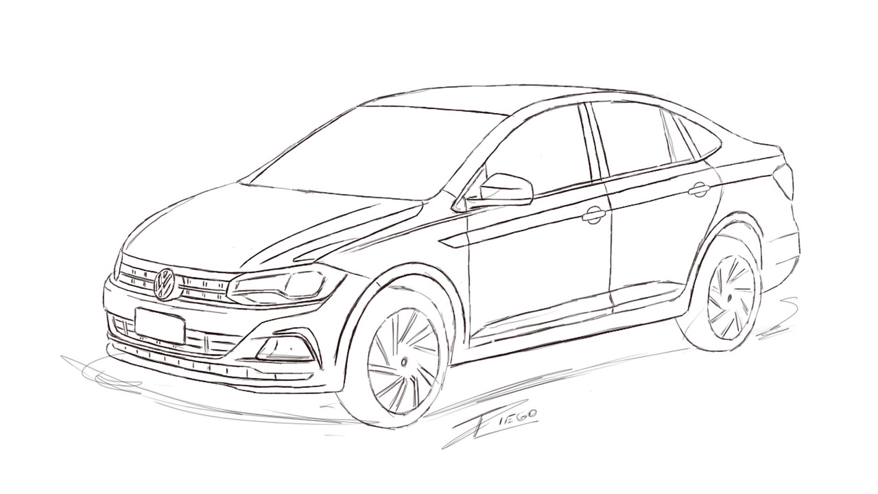 Volkswagen Drawing Pictures