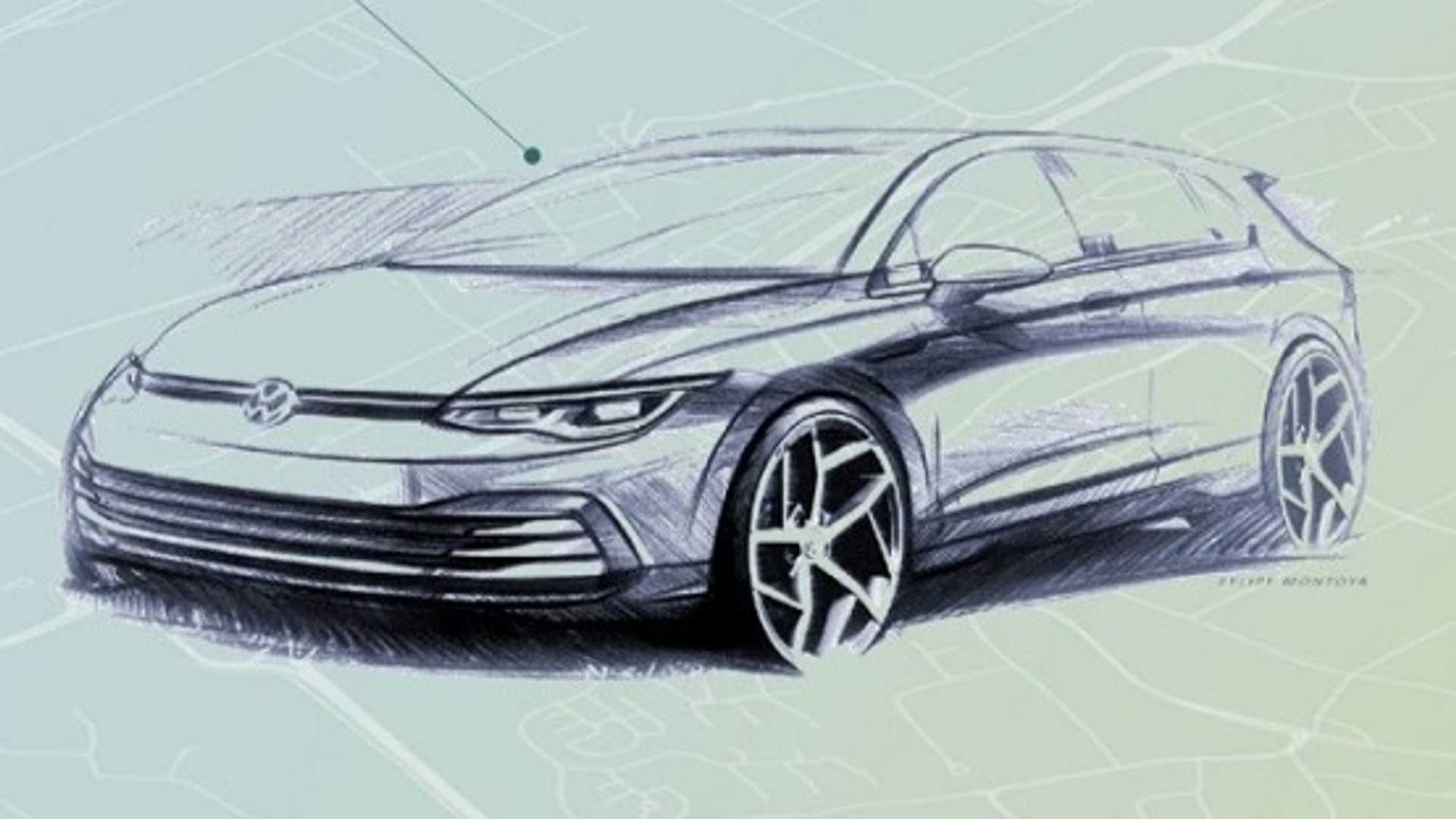 Volkswagen Drawing Sketch