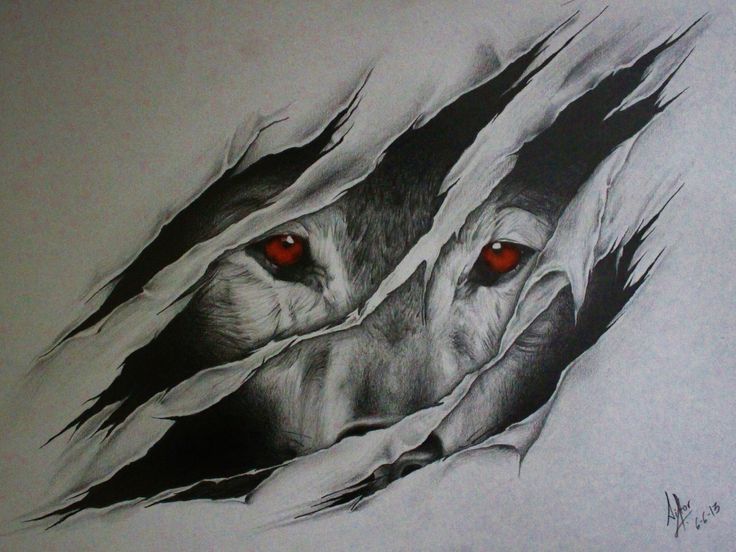 Werewolf Eyes Drawing Pics