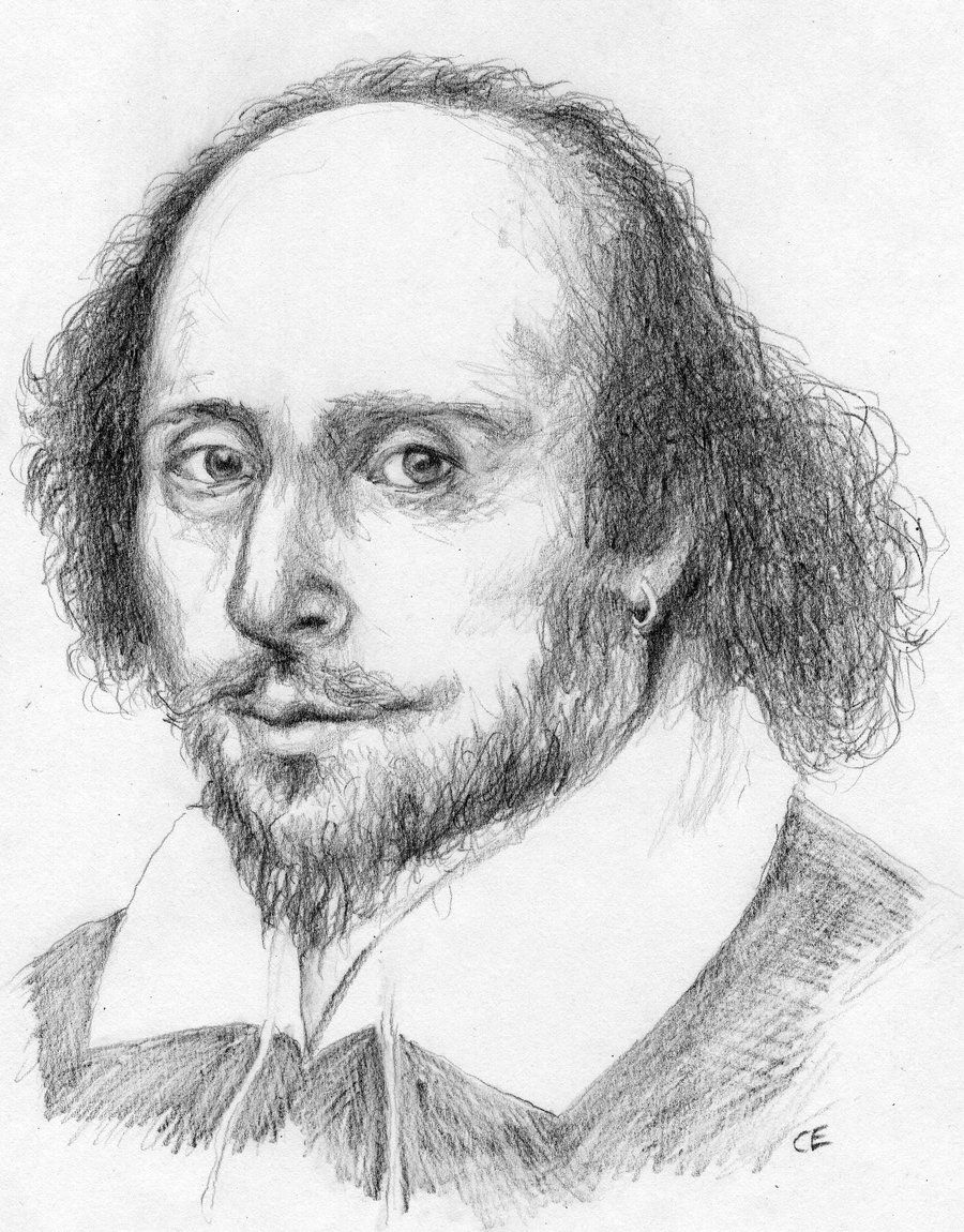 William Shakespeare Drawing Beautiful Art