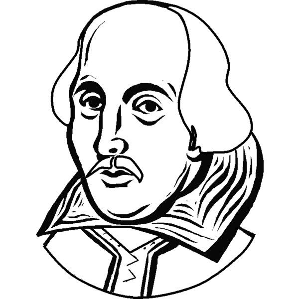 William Shakespeare Drawing High-Quality