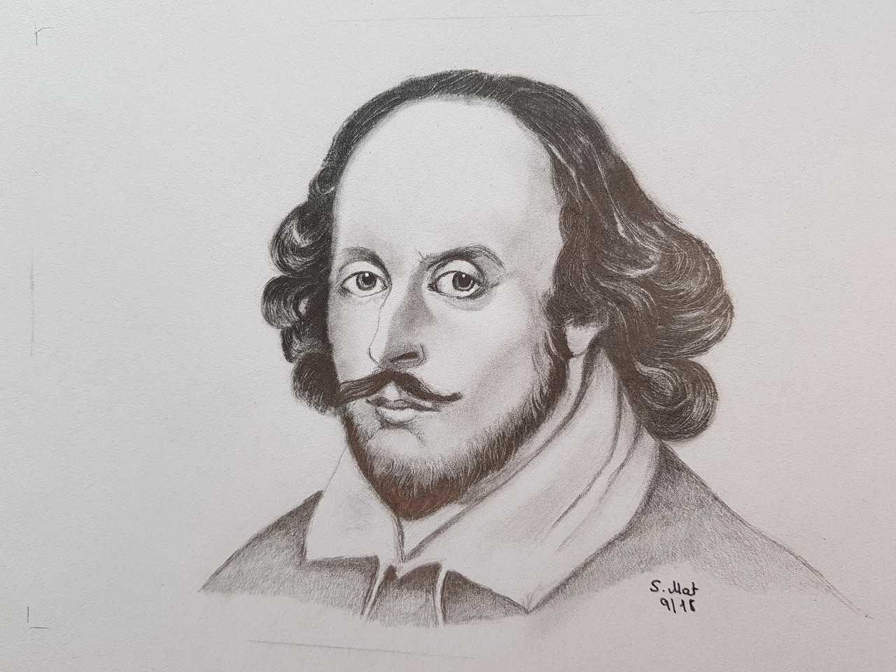 William Shakespeare Drawing Realistic