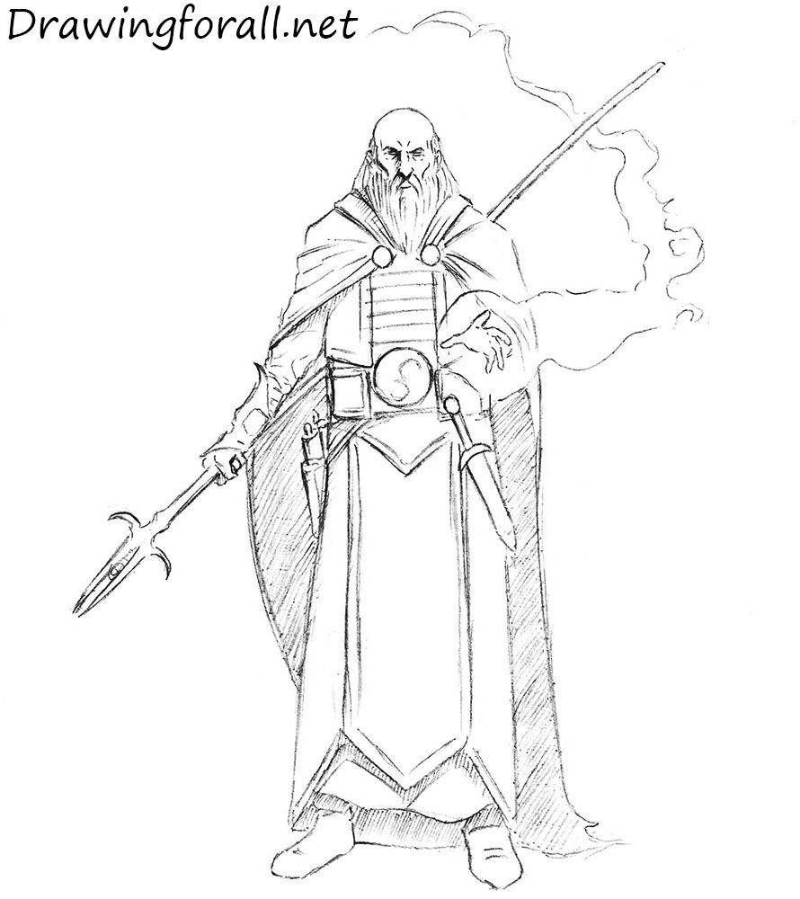 Wizard Drawing Sketch