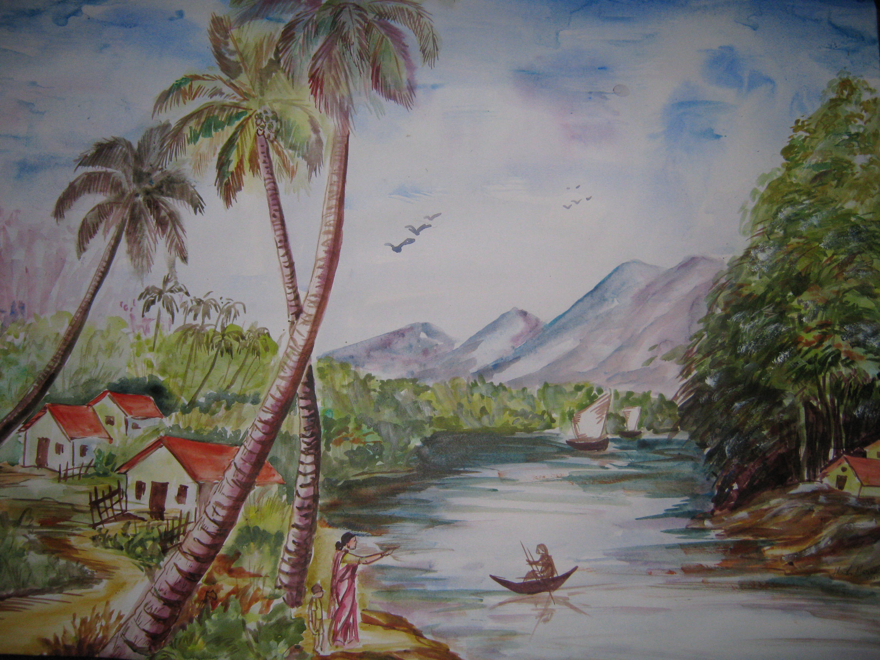 Scenery  Drawing Skill