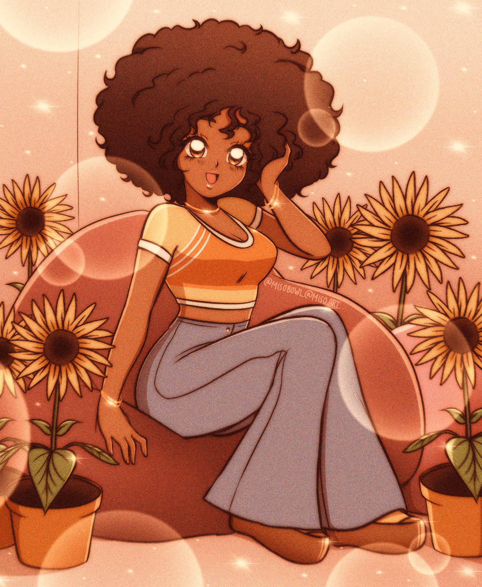 Black Girl Aesthetic Drawing Beautiful Art