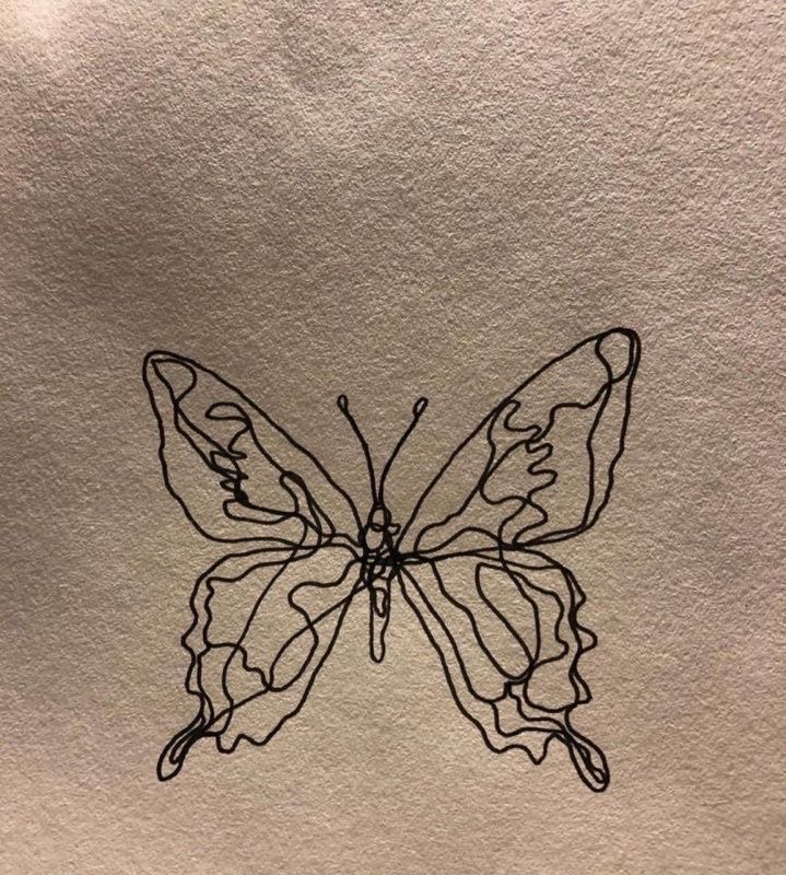 Butterfly Aesthetic Drawing Amazing