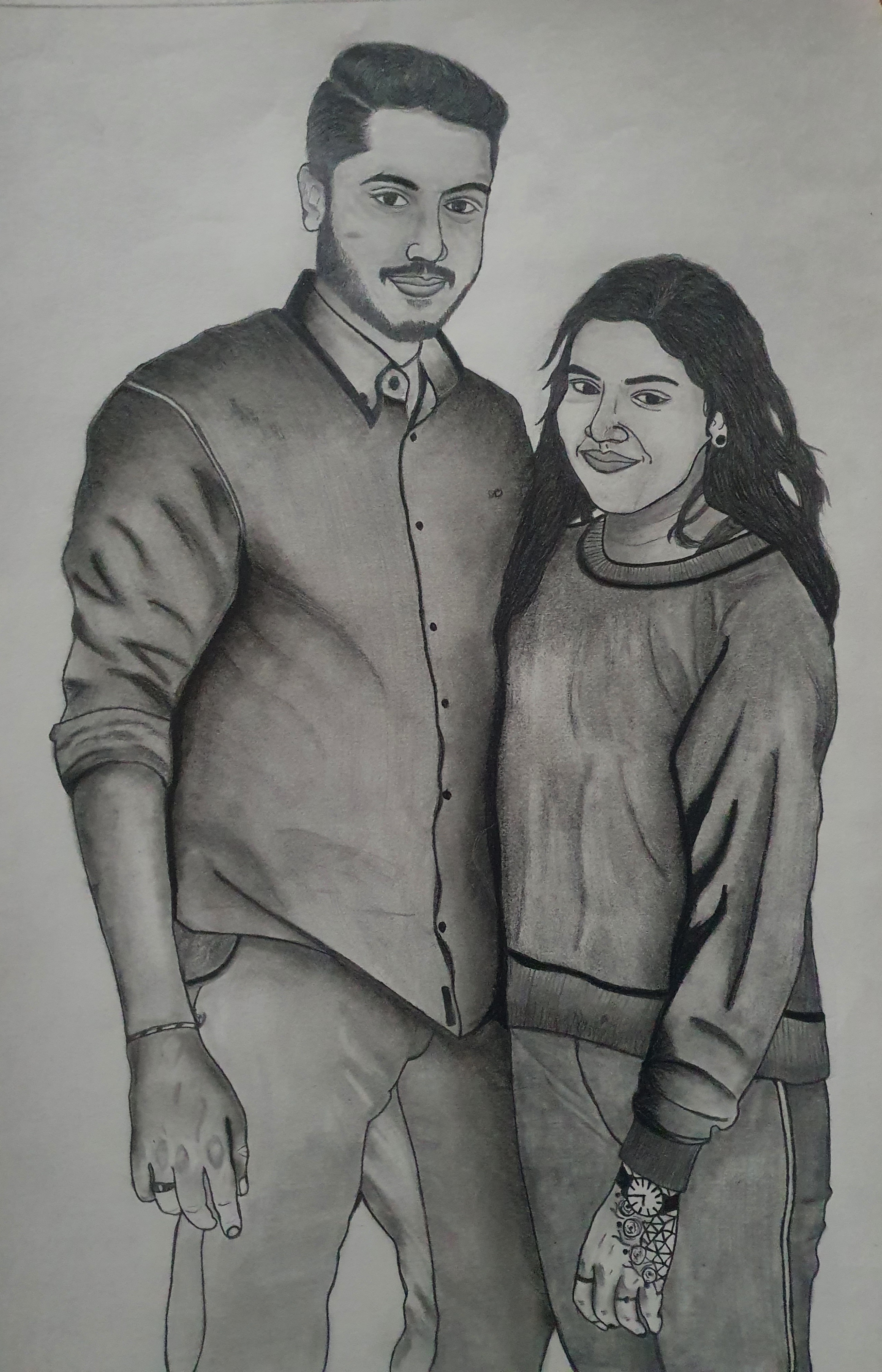 Couple Portrait Drawing