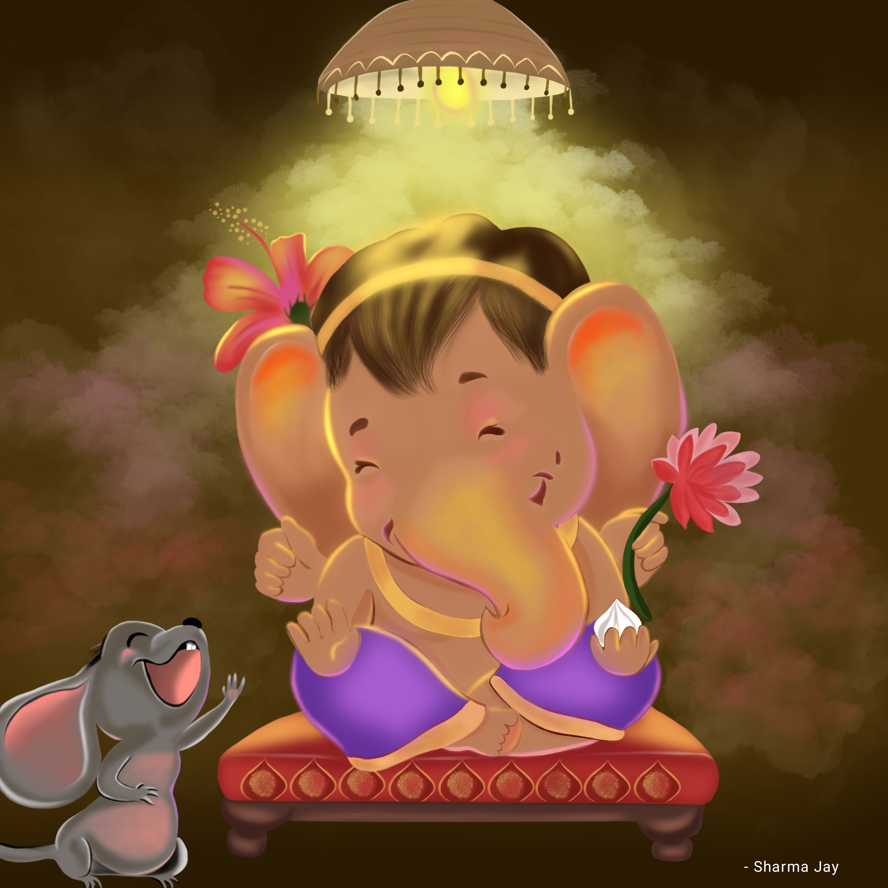 Ganesha, Ganapati Bapa, Pillayar, Vinayaga Digital Art