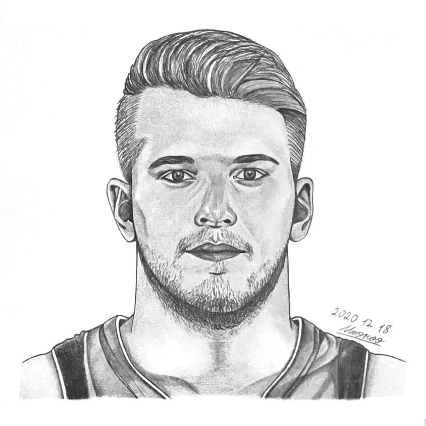 Luka Doncic Drawing Picture