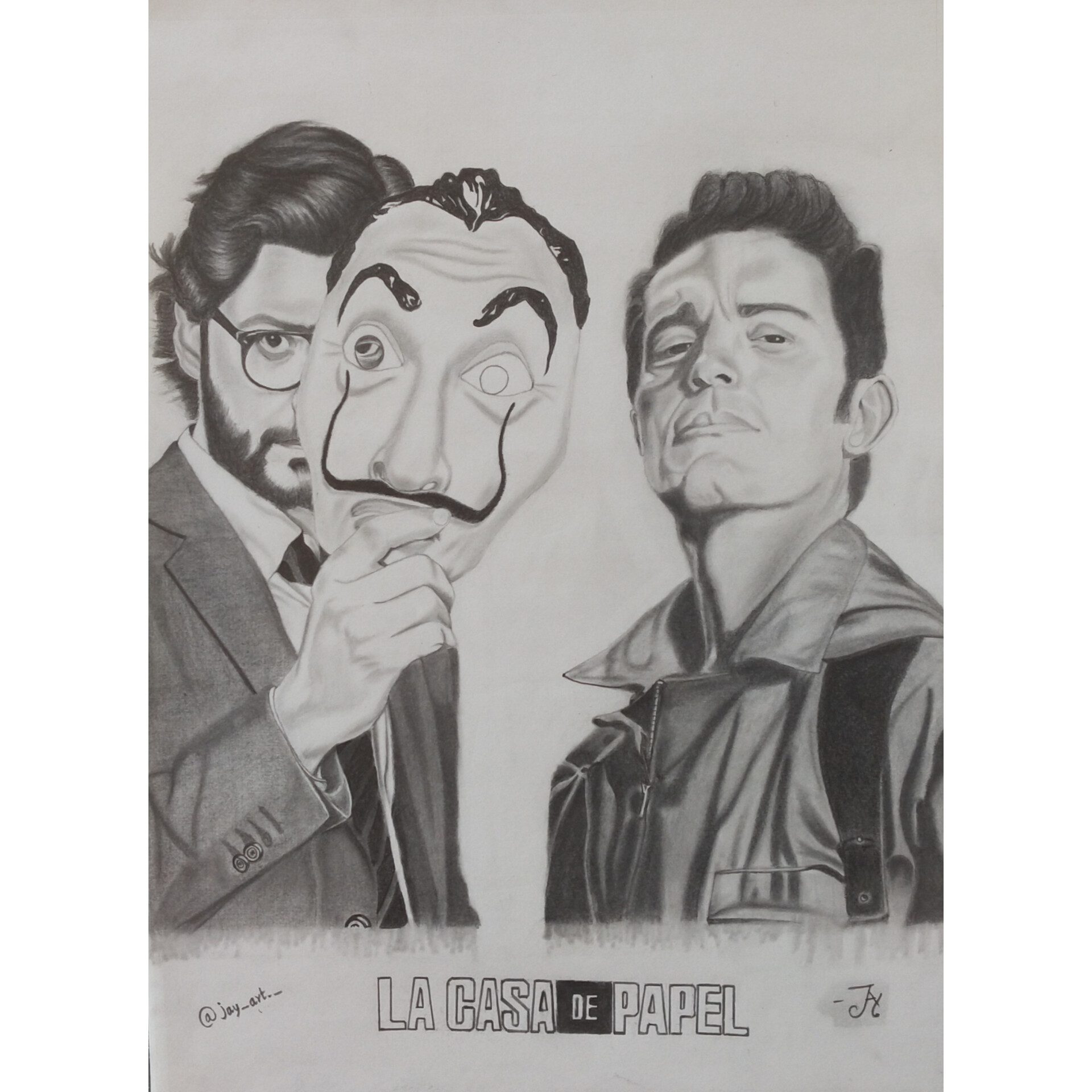 Money Heist Art Drawing