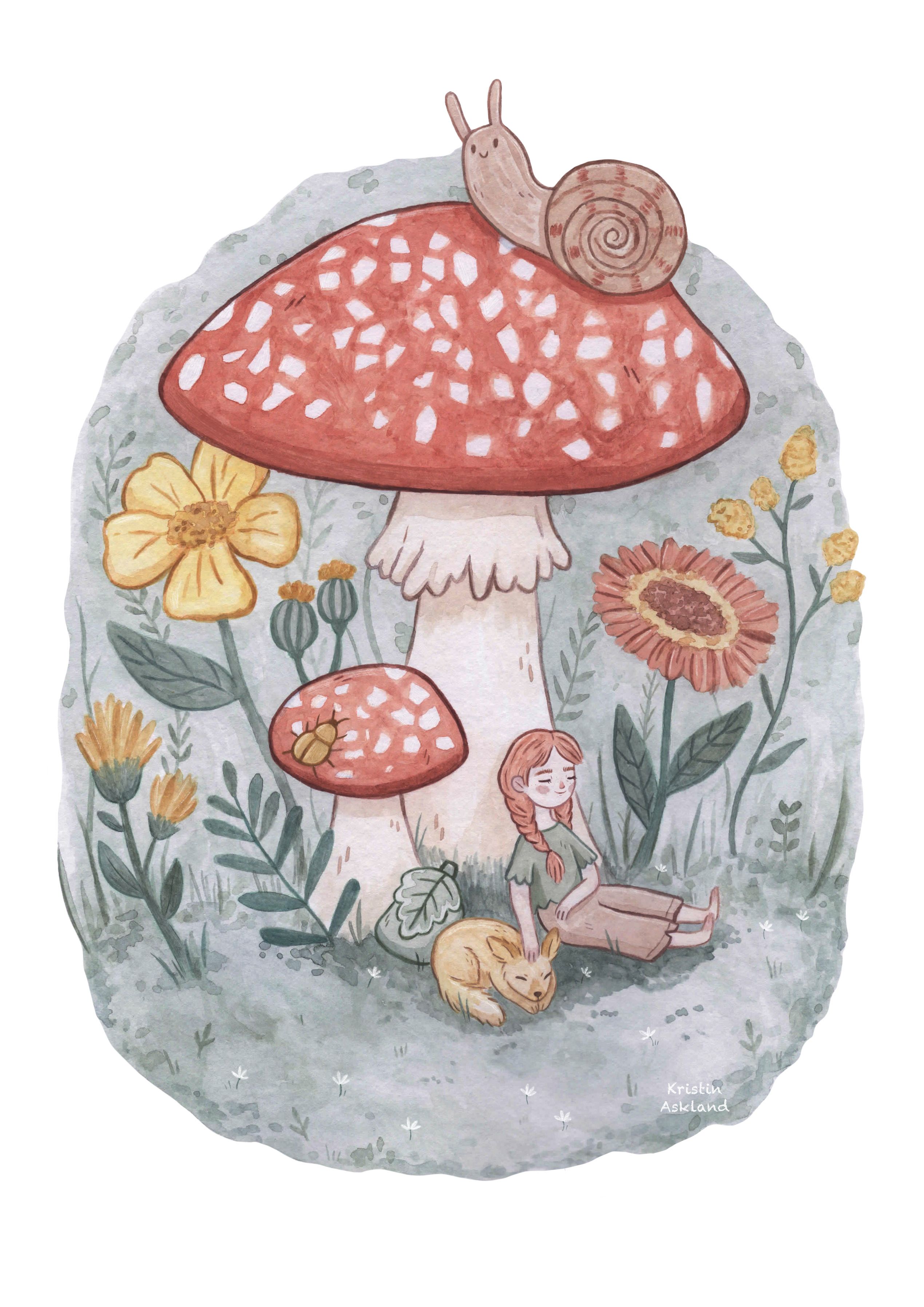 Mushroom Aesthetic Drawing Beautiful Art
