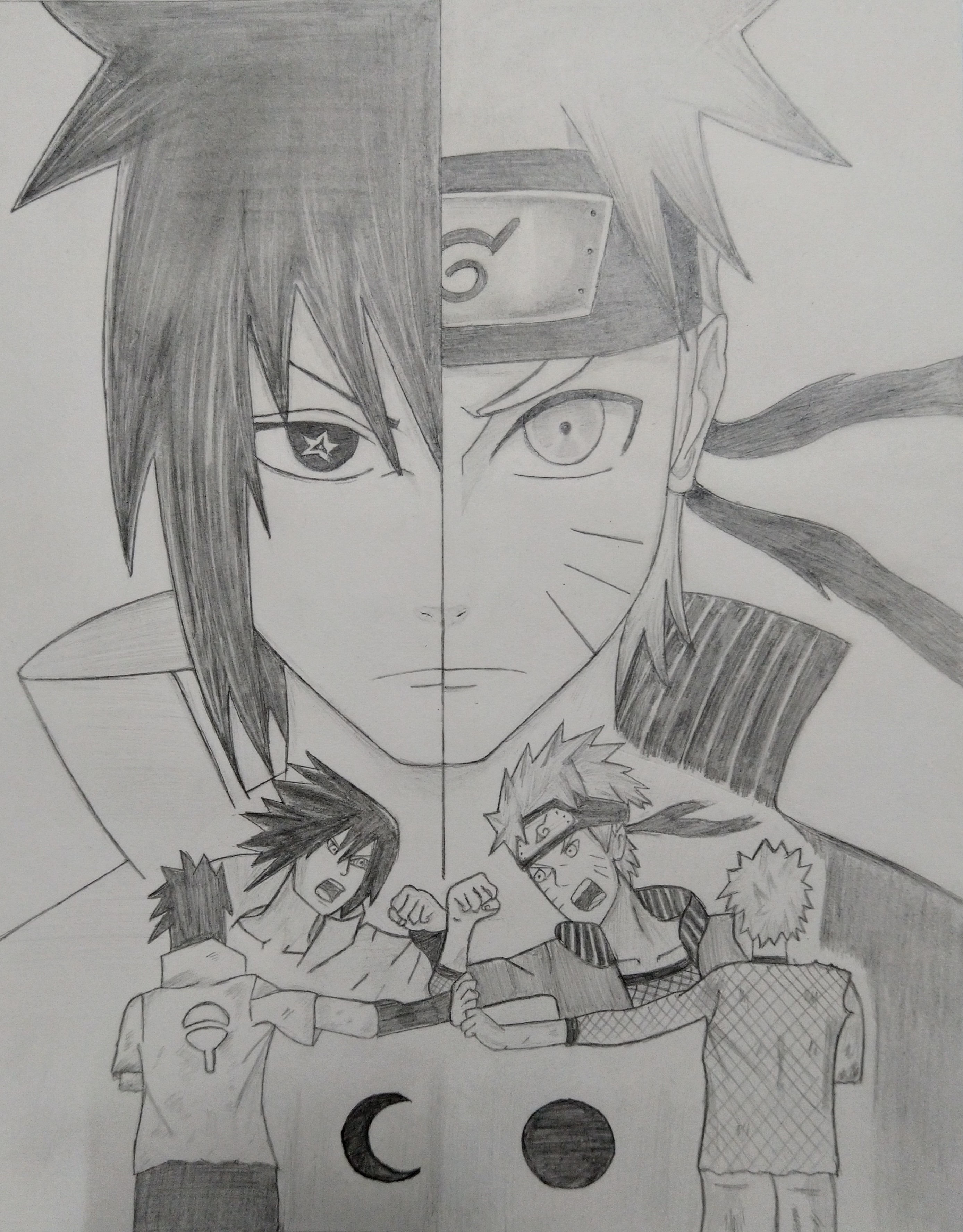 Naruto and Sasuke Drawing