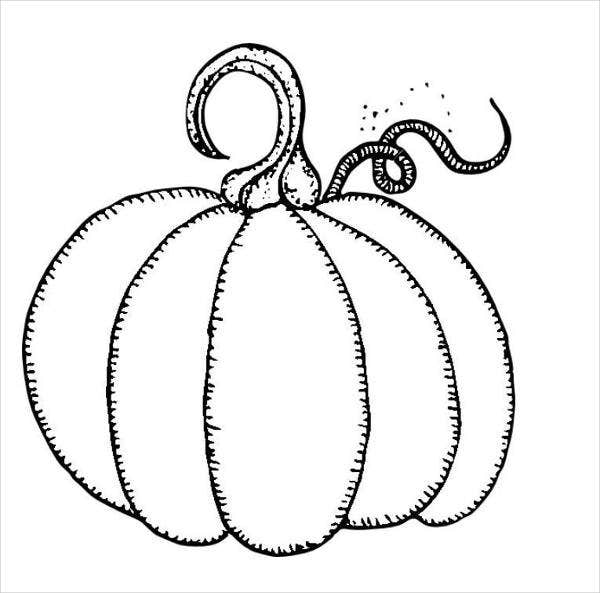 Pumpkin Aesthetic Art Drawing