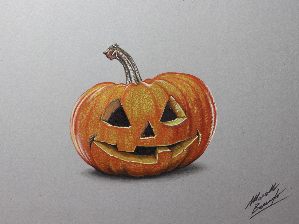 Pumpkin Aesthetic Drawing Beautiful Art