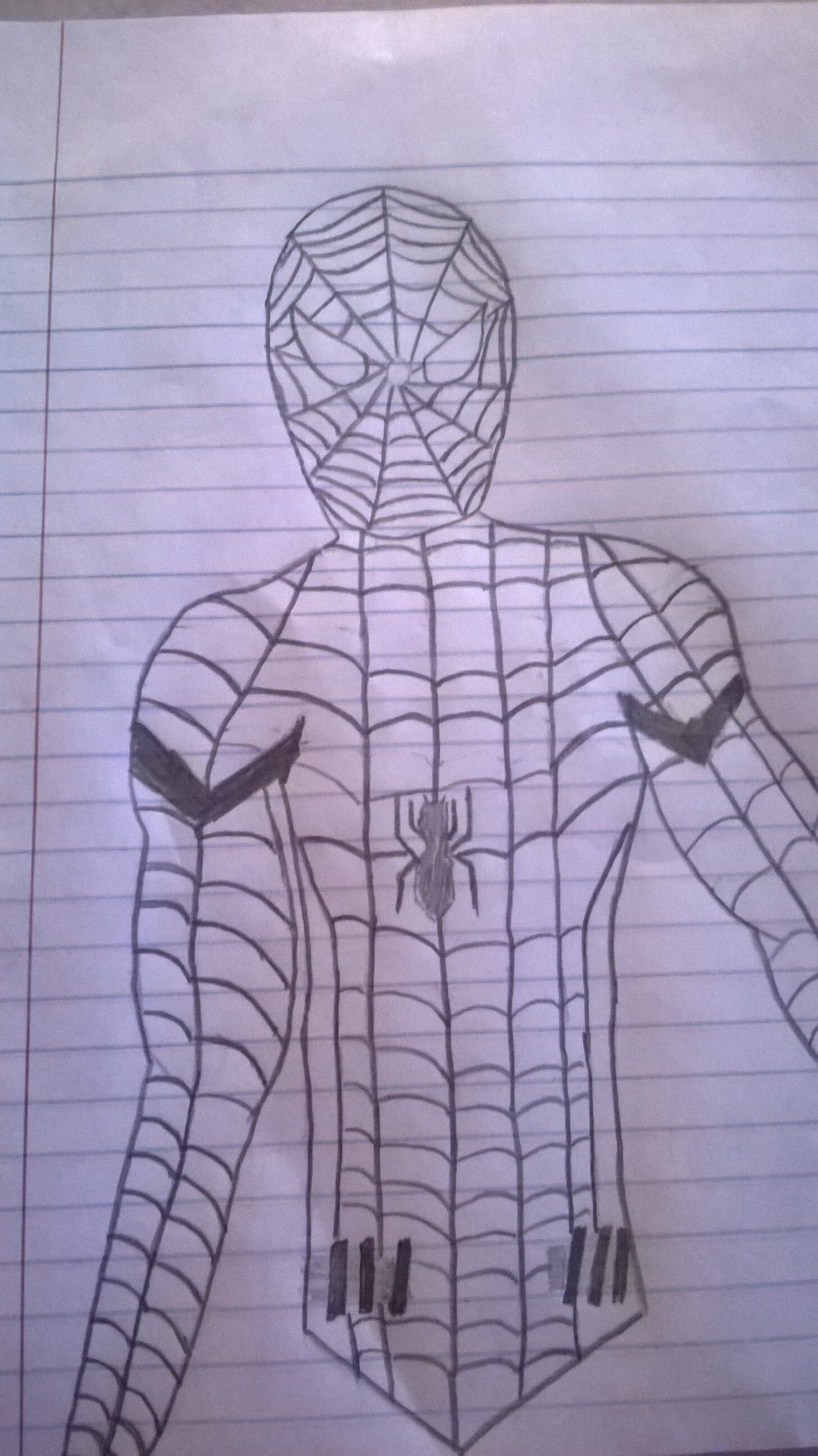 Spider Man Drawing