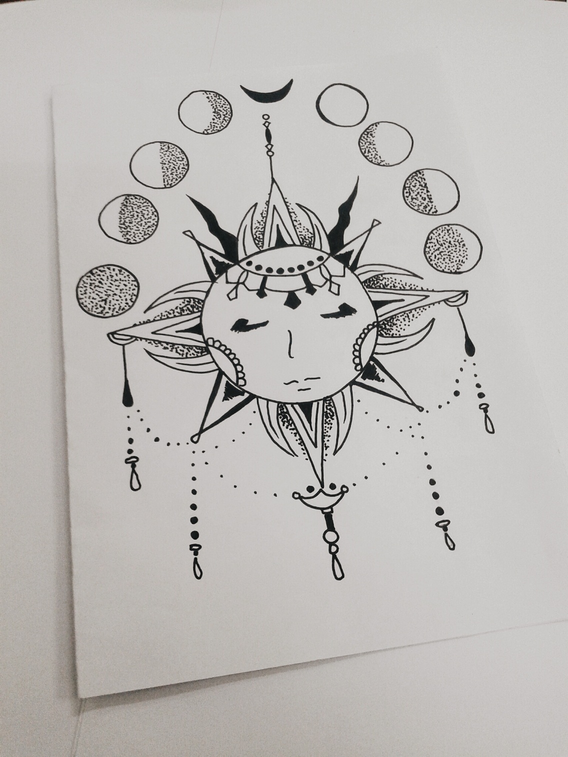 Sun Aesthetic Drawing Image