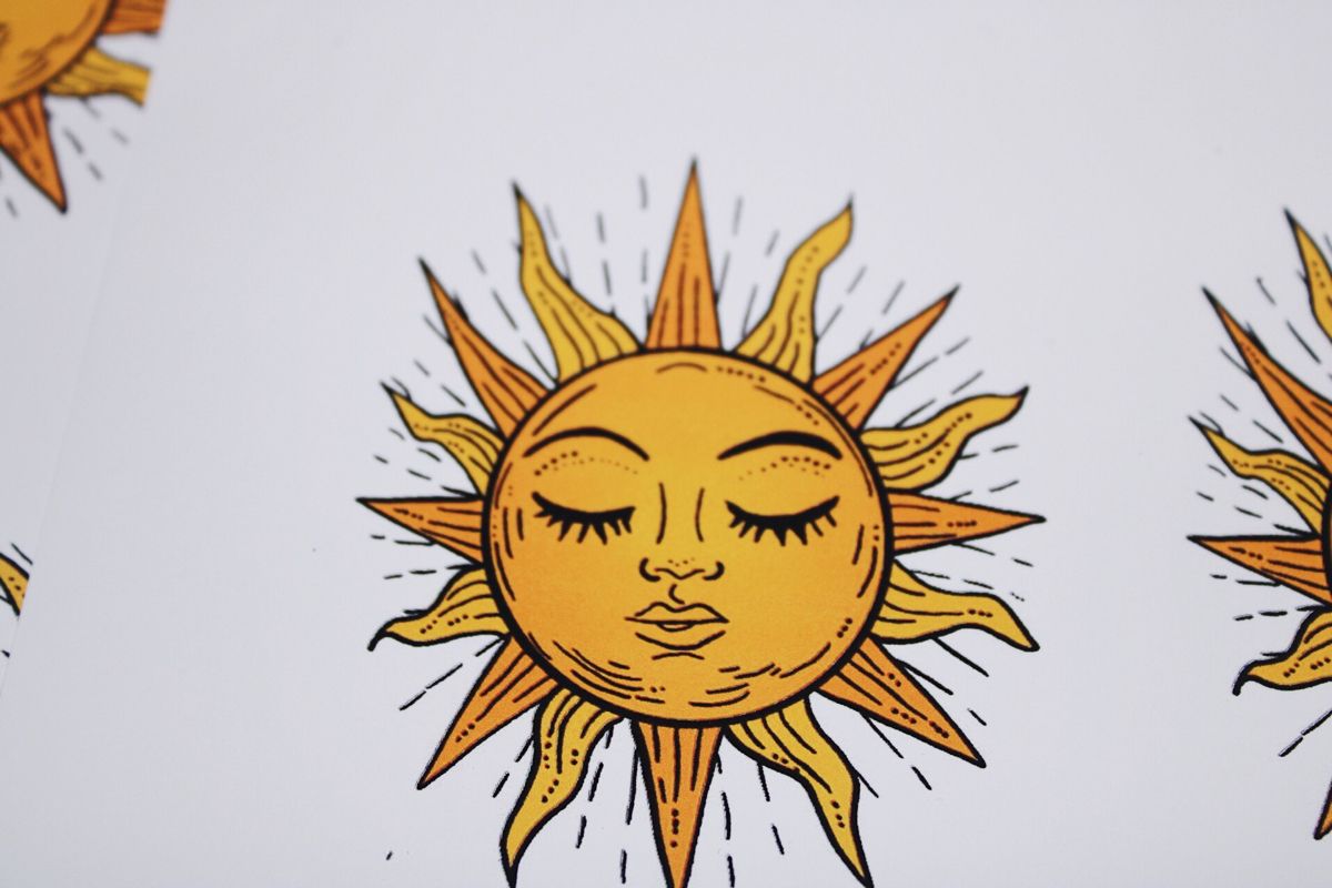 Sun Aesthetic Drawing Sketch