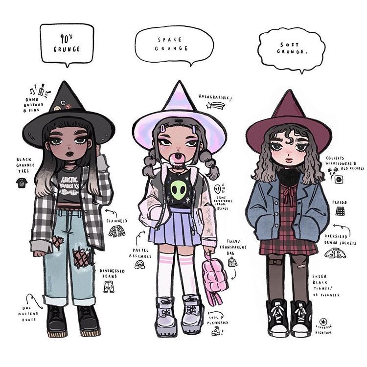 Witch Aesthetic Drawing Pic