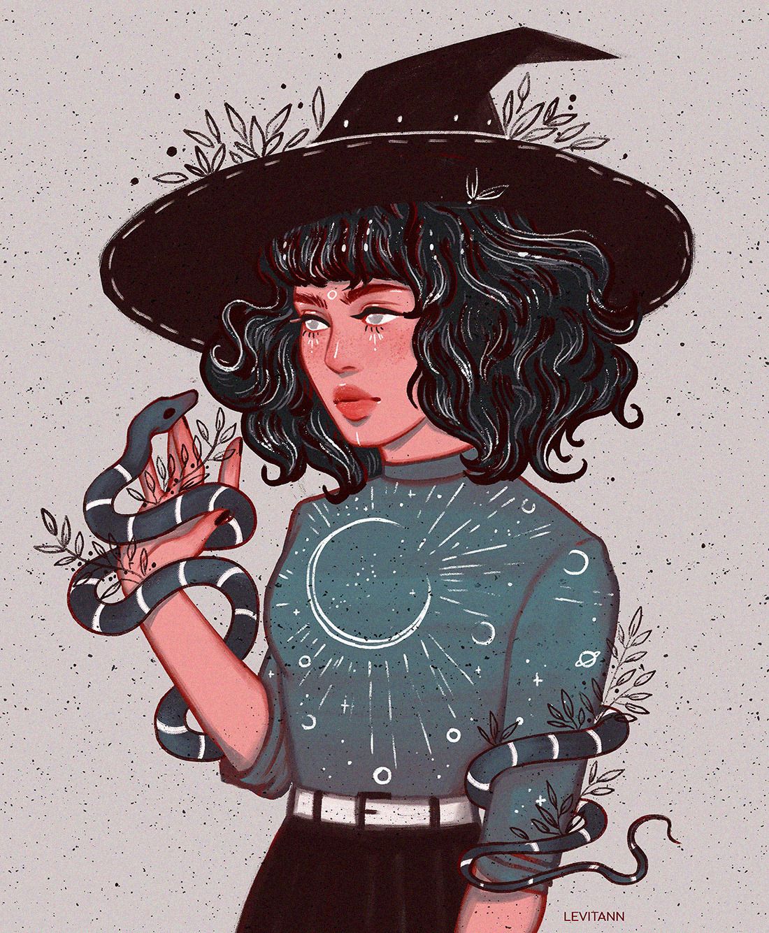 Witch Aesthetic Drawing Picture